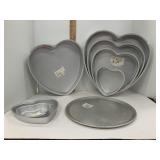 Pizza & Cake Pans Aluminum Hearts