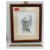 Old Main Knox College Print Framed