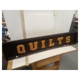 Wooden QUILTS  Sign