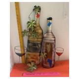Metal Wine Wall Decor