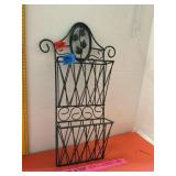 Metal Wall Basket Organizer
