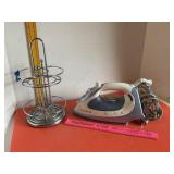 Rowenta Power Press Iron & Chrome Caddy