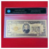 24KT Gold Foil $20 Bank Note