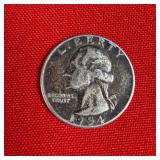 1954 90% Silver Washington Quarter