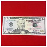 Low Star Serial # 2006 $50 Federal Reserve Note