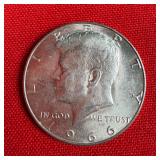 1966 40% Silver Kennedy Half Dollar