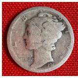 1910s 90% Silver Mercury Dime
