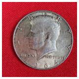 1964 Kennedy 90% Silver Half Dollar