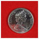 1965 Canadian 80% Silver $1 Dollar Coin