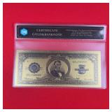 24KT Gold Foil $5 Bank Note