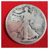 1917 Walking Liberty 90% Silver Half Dollar