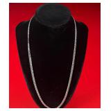 22' Sterling Silver Cuban Link Chain 23.7g