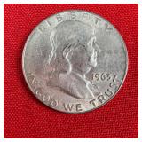 1963 90% Silver Franklin Half Dollar