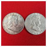 1961 90% Silver Franklin Half Dollar