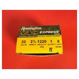 18 Rounds of Remington 20 Ga 2 3/4' #6 Shotshells