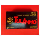 20 Rounds of TulAmmo Steel .223 Remington FMJ Ammo