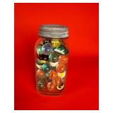 Atlas Jar Filled W/ Marbles