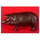 Cast Iron Pig Statue / Door Stop