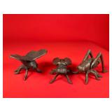 3 - Cast Iron Insect Figurines