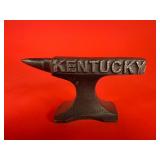 Kentucky Cast Iron Paperweight Anvil