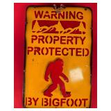 15'x23' Bigfoot Warning Sign