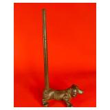 Cast Iron Weiner Dog Dachshund Paper Towel Holder