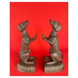 Cast Iron Dog Bookends