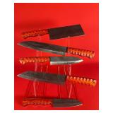 5-Piece Damascus Chef's Kitchen Knife Set