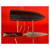 Damascus Boot / Stiletto Style Dagger