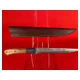 Damascus Fillet / Boning Knife W/ Sheath