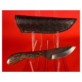 Carbon Steel Fixed Blade Skinning Knife