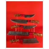 5-Piece Carbon Steel Chef's / Kitchen Knife Set