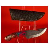 Carbon Steel Hunting Knife W/ Gut Hook