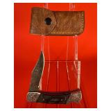 Damascus Lock Back Folding Pocket Knife