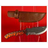 Carbon Steel Survival Style Knife W/ Sheath