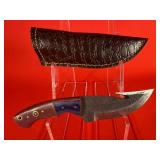 Carbon Steel Hunting Knife W/ Gut Hook