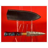 Damascus Stiletto / Boot Style Dagger
