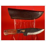 Carbon Steel Hunting / Skinning Knife W/ Sheath