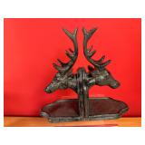 Cast Iron Red Stagg / Bull Elk Bookends