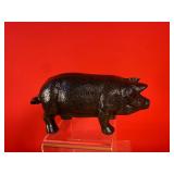 Cast Iron Pig Figurine