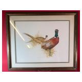 Framed & Matted Charles Murphy Pheasant Print