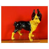 Cast Iron Boston Terrier Dog Statue