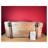 Vintage Russian Wooden Gas Mask Crate