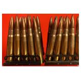 20 Rounds of .303 Enfield Ammo W/ Stripper Clips