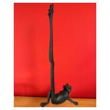 Cast Iron Bullfrog Paper Towel Holder