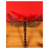 Large Metal Firefly Garden Statue