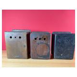 3 - Vintage Telephone Ringer Boxes