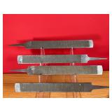 4 - Large Black Diamond Rat Tail Rasps / Files
