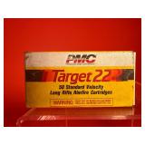 50 Rounds of PMF Target .22 LR Ammo
