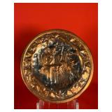 Copper-Tone Hunt Scene Plate